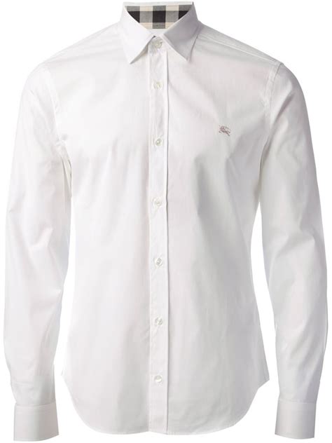 burberry brit white mens shirt